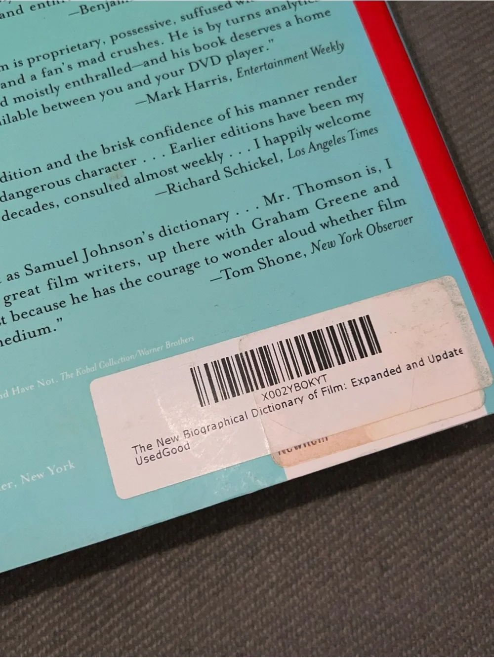 The New Biographical Dictionary of Film by David Thomson - Paperback